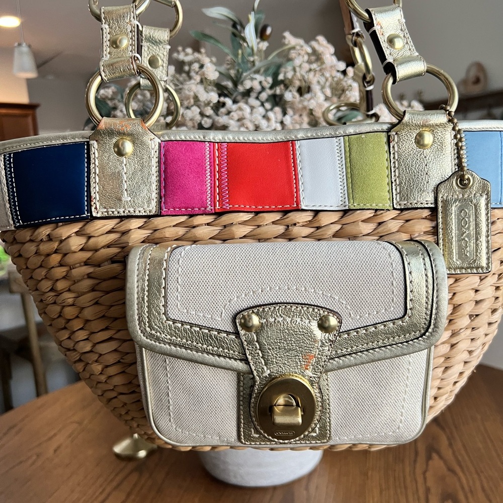 Coach Legacy Wicker Handbag